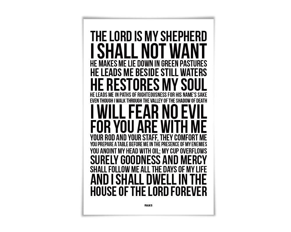 amazon-com-psalm-23-art-print-60-colours-8-sizes-bible-verse-art-scripture-christian-poster-biblical-prayer-home-kitchen for Free Printable Psalm 23 Prayer Amazon.com: Psalm 23 Art Print. 60 Colours/8 Sizes. Bible Verse Art. Scripture. Christian Poster. Biblical Prayer : Home & Kitchen for Free Printable Psalm 23 Prayer