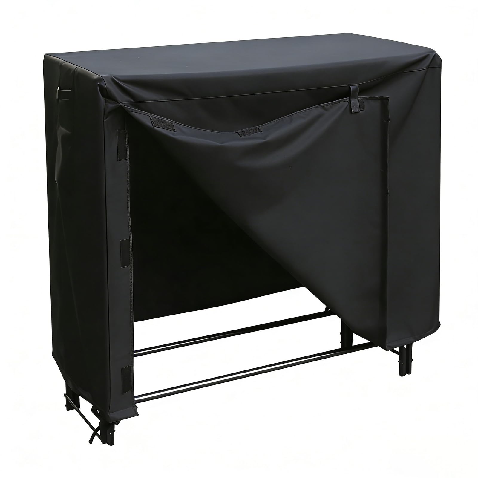 Buxuaaaa Easy Install Foldable Firewood Cover Size Inches Featuring 600D Oxford Waterproof Fabric for Simple Storage Easy Install