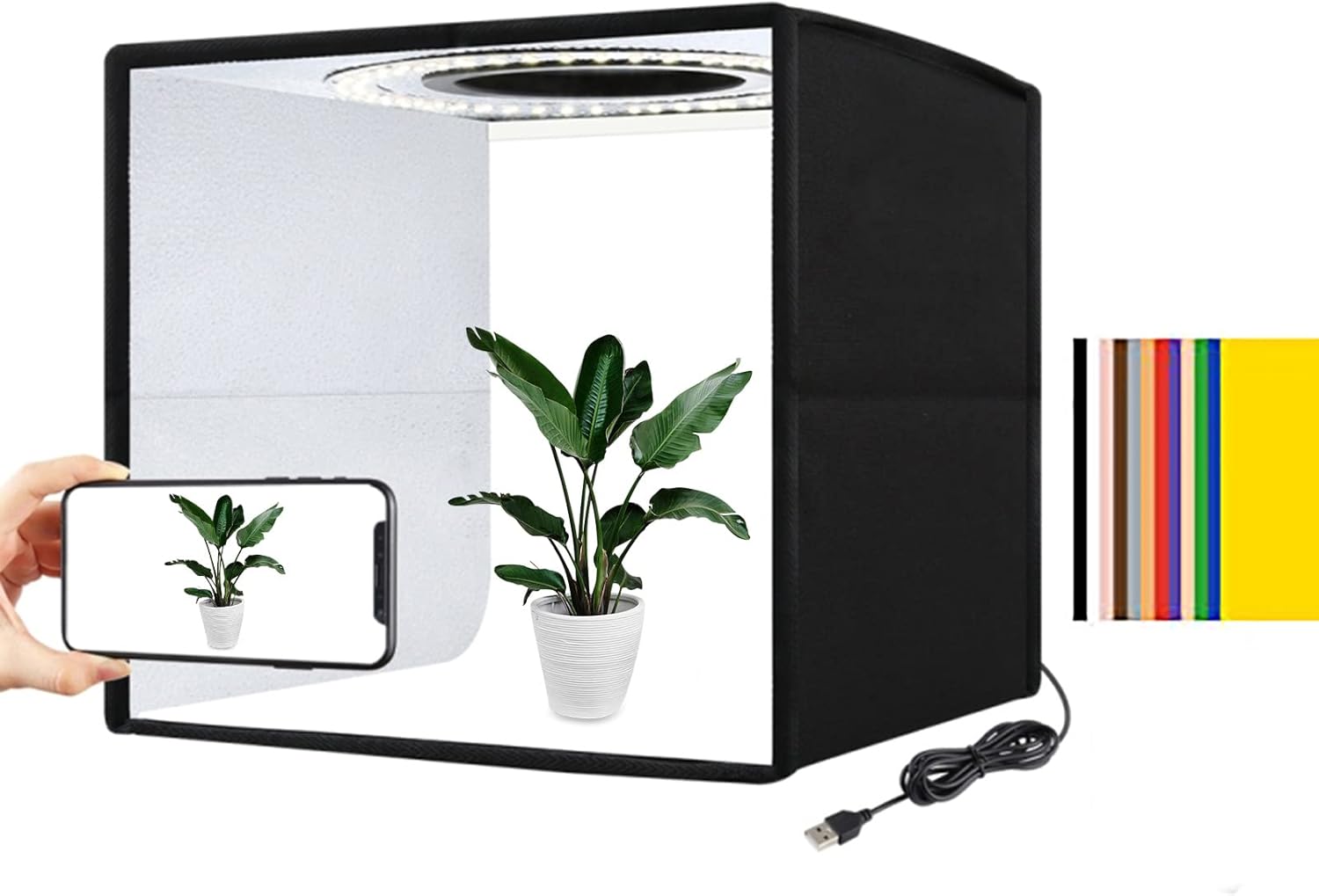 Amazon.com : Light Box, Folding Portable Photo Studio Light Box, Light ...