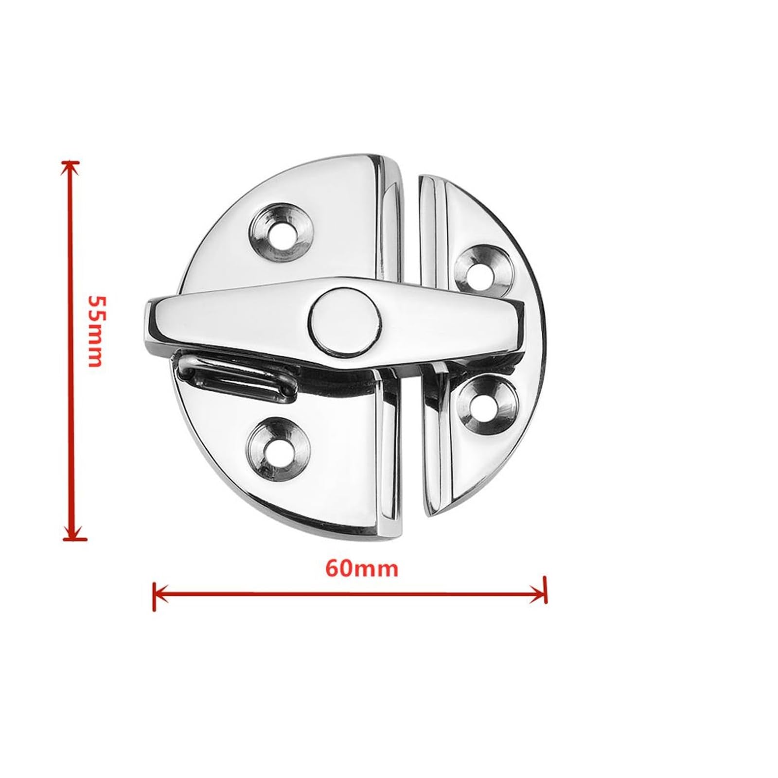 Marine Hardware Boat Accessories 316 Stainless Steel Door Cabinet Latch Round Turn Button Twist Catch Ship Yacht Hot Accessori e Ferramenta Nautica