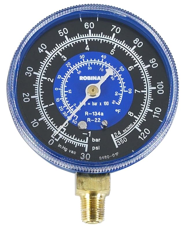 Manômetro de Baixa Pressão Universal para Ar-Condicionado e Refrigeração Robinair 11794
