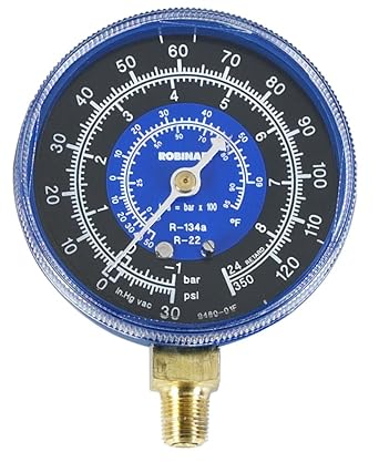Robinair 11794 Universal Compound Replacement Gauge 4.1 x 3.4 x 1.2 inches
