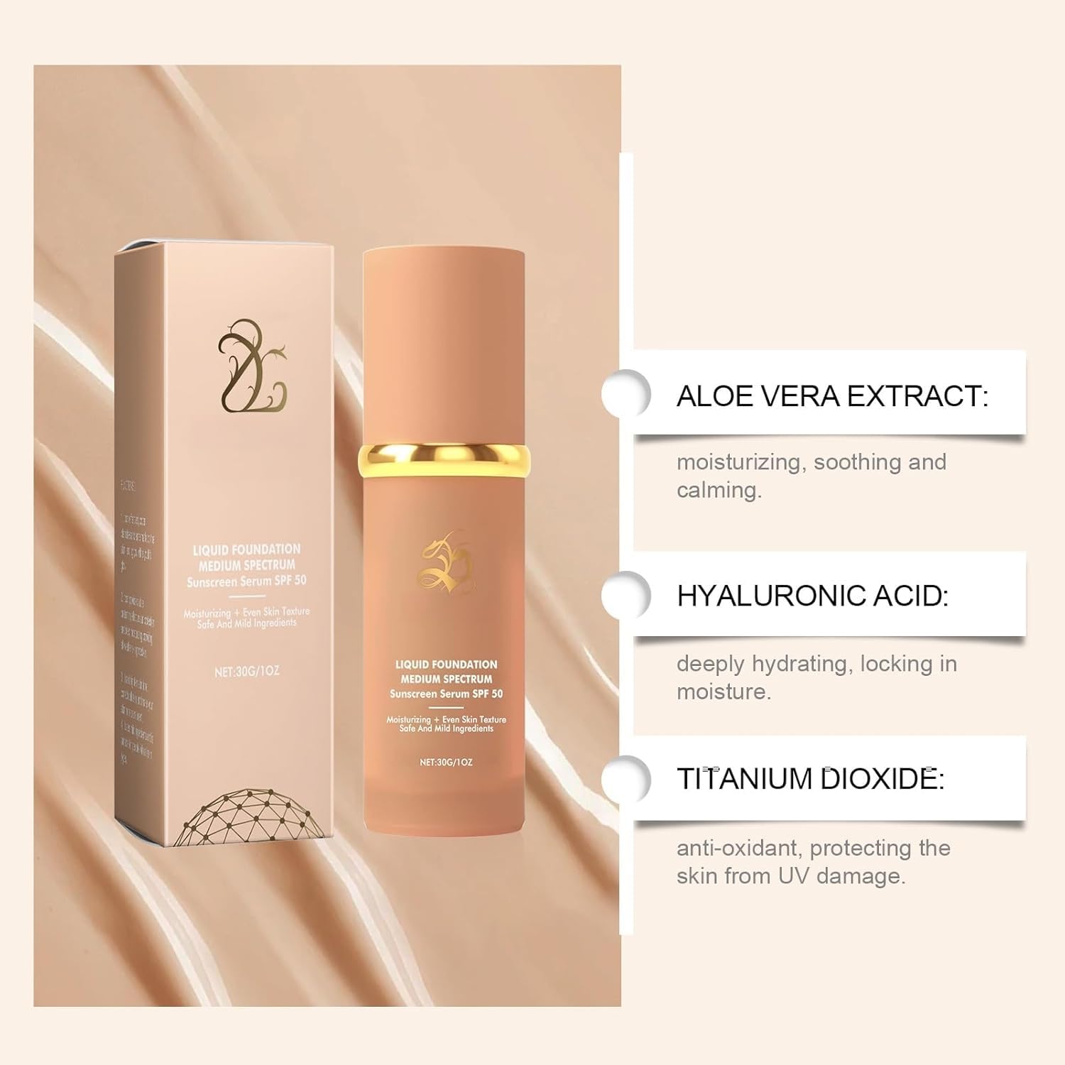 Infinite Love Maquillaje,Base De Maquillaje Que Cambia De Color SPF 50,Base Maquillaje Coreana,Base Maquillaje Antiedad,Duradera Para Corrector Antiedad Hidratante (2PCS) — view 6