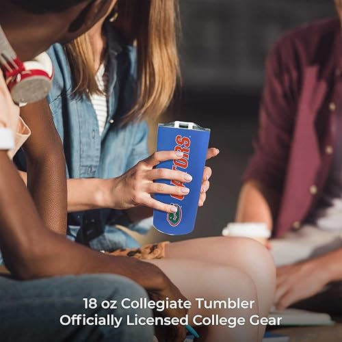 Miniatura 92 de Campus Colors Vaso de acero inoxidable de la NCAA perfecto para el día del partido, 18 onzas, doble pared, mantiene las bebidas perfectamente Azul