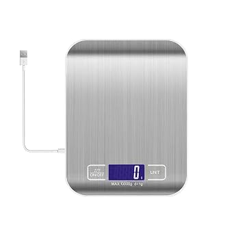 Type-C Fast Charging Rechargeable Shipping Scale, Digital Kitchen Scale,Food Scale Weight Grams and Ounces for Baking Cooking and Meal Prep, 22lb/10kg