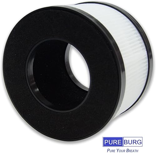 Miniatura 5 de PUREBURG Filtros de repuesto compatibles con purificador de aire HIMOX AP01 H01, paquete de 2 unidades H13 HEPA de 3 etapas de filtración de carbón