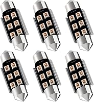 Vista 22 de AUXLIGHT 211-2 212-2 578 569 214-2 41MM 1.61 pulgadas Festoon Canbus - Bombillas LED interiores sin errores, 6000 K, xenón blanco, chips 6SMD súper