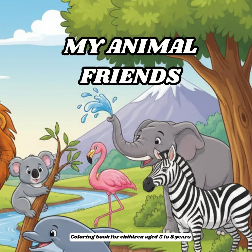 My animal friends: Coloring book for children