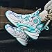KIUSMETY Basketball Shoes for Womens Mens Breathable Running Athletic Cushion Sports Fashion Sneakers Sport Volleyball Shoe Whitegreen Size 6.5