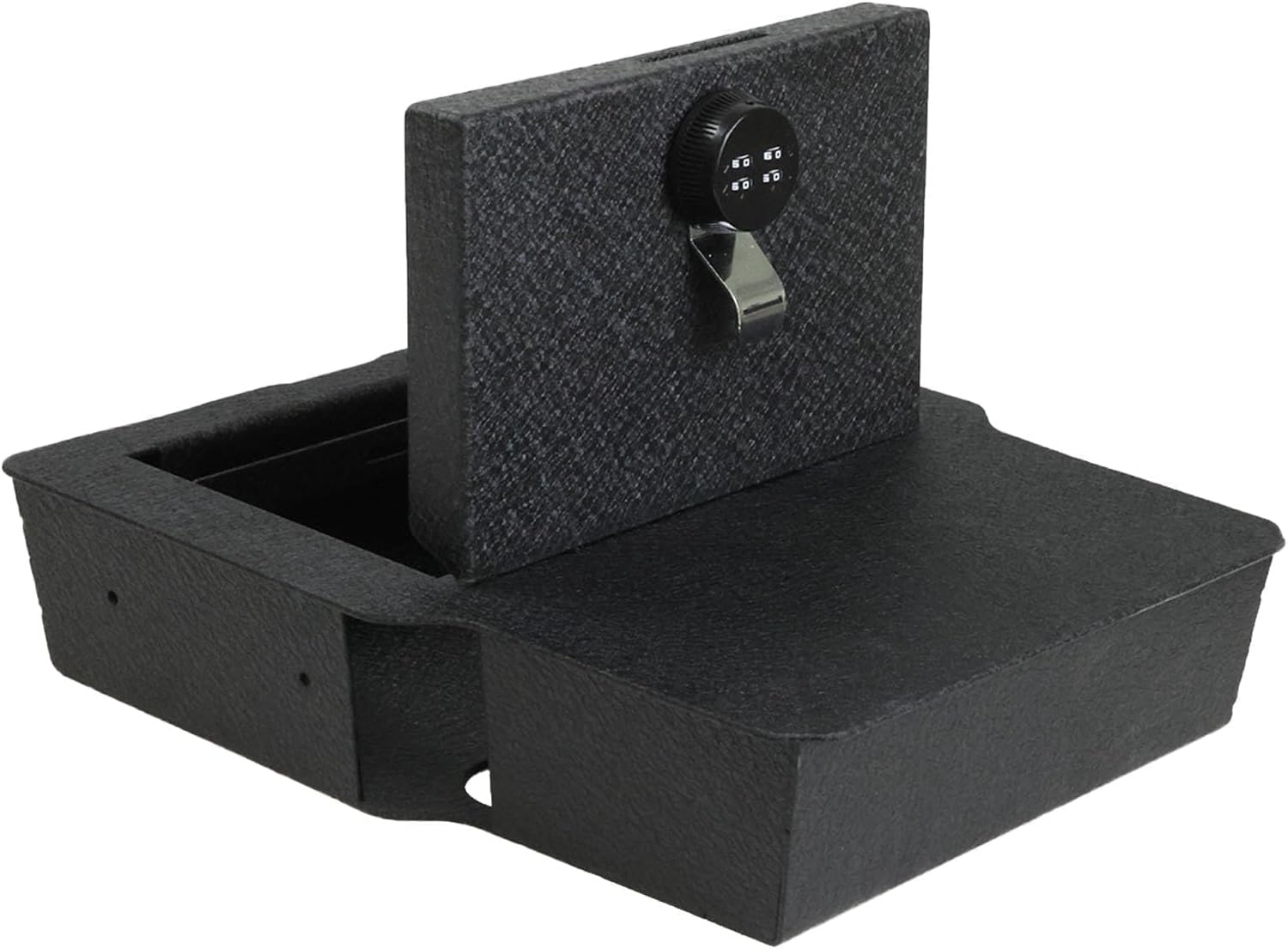 KEREN Underseat Center Console Gun Safe - Console Gun Vault Compatible with Dodge Ram 1500/2500/3500 2020-2026, High Security Armrest Lock Box with 4 Digit Combination Lock