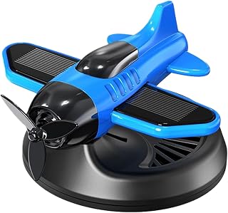 Difusor De Aroma Para Coche,Difusor Giratorio con Energía Solar en Forma de Aviones Eliminador de Olores - Accesorios Para Interior De Automóvil Para Sedán RV Pickup Trailera