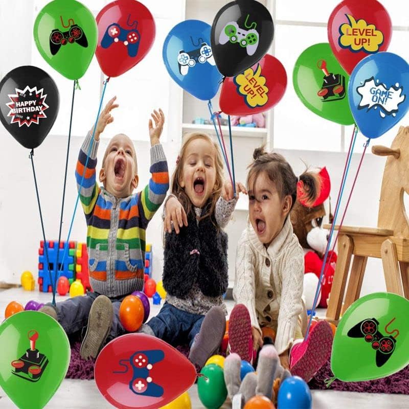 Miniatura 4 de Globos de fiesta de juegos globo de látex para niños adolescentes jugadores videojuegos decoración de fiesta de cumpleaños 16 piezas