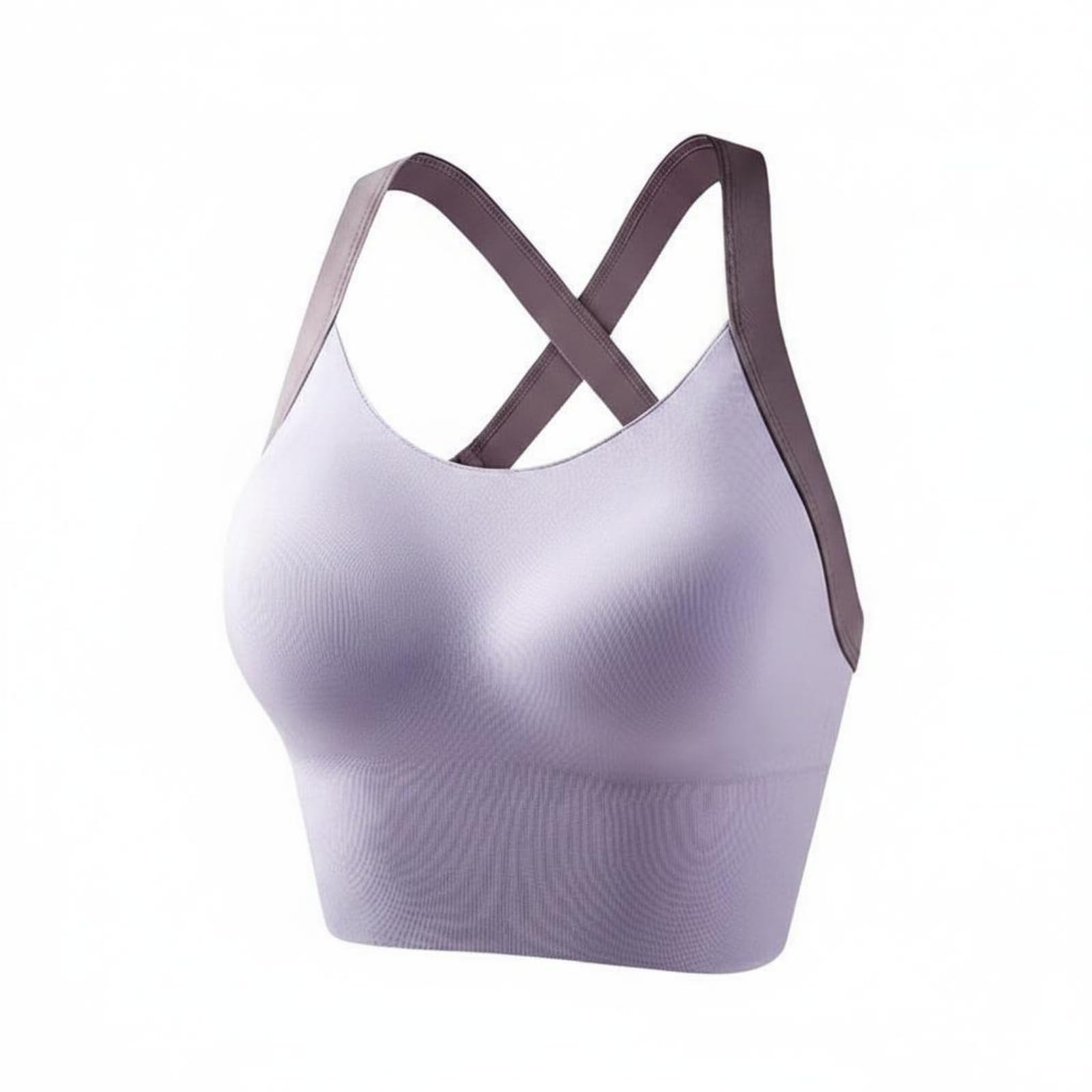 APIRILY Crisscross Back Sports Bra Push up Fitness Bra Vest Shockproof Women's Activewear for Running, Violet, M | Sports Bras | Womens Clothing | Clothing & Accessories | Fitness Running & Yoga-picture-28