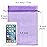 HRX Package 100pcs Organza Bags 6 x 9 inches, Purple Large Mesh Gift Drawstring Bags for Christmas Wedding Shower Party Favors Jewelry Samples