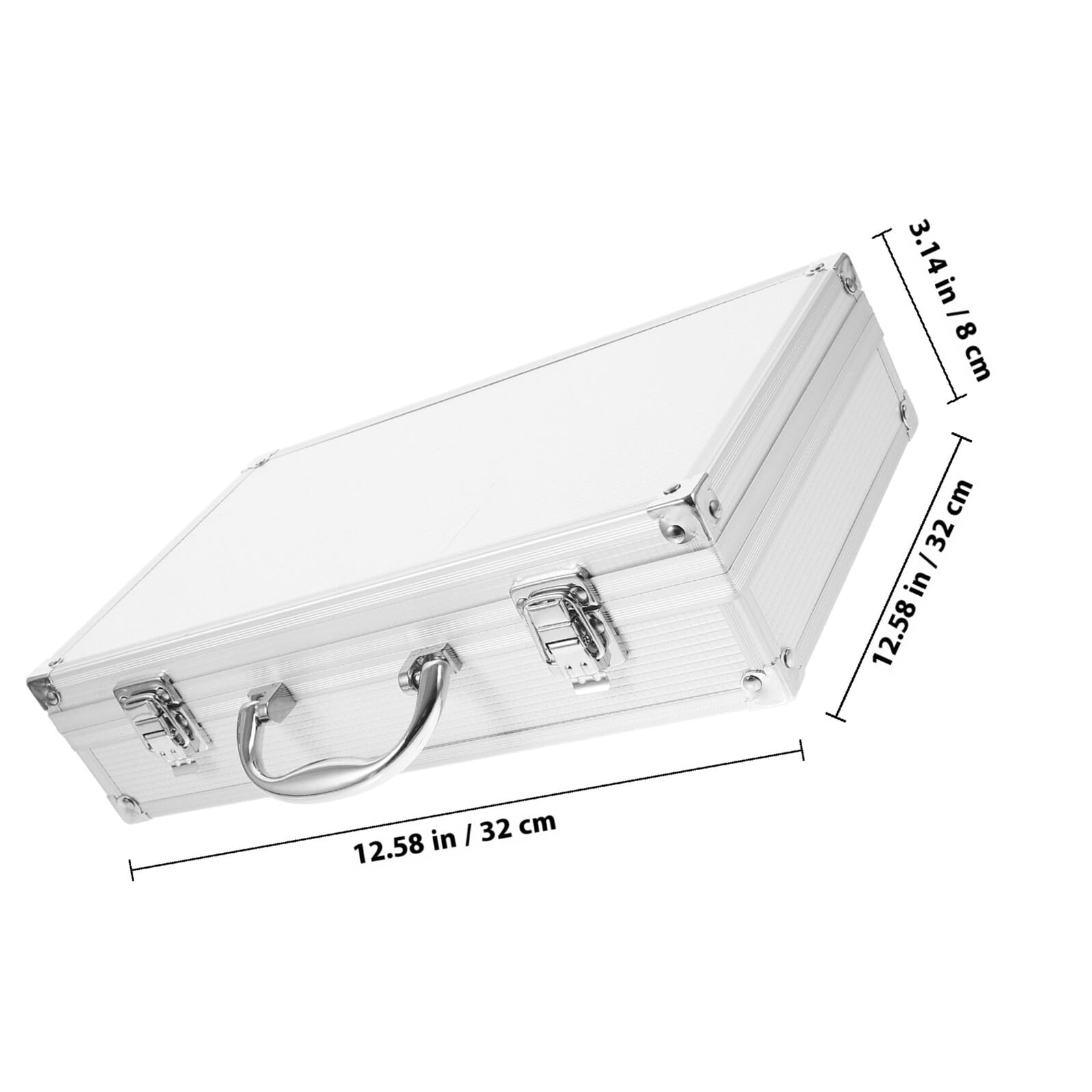 PRETYZOOM Estuche de Transporte para Micrófono Inalámbrico 2 Unidades, Caja Protectora Portátil de Aluminio con Asa, Organizador Resistente para Viajes y Almacenamiento de Micrófonos