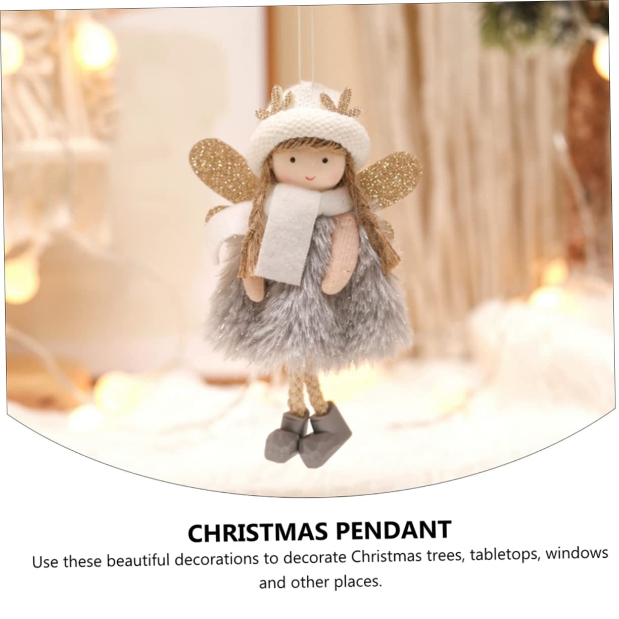 NOLITOY 9piezas Adornos Navideños Colgantes De Ángel De para Decoración De Árbol De Navidad Accesorios Festivos Diseño Encantador
