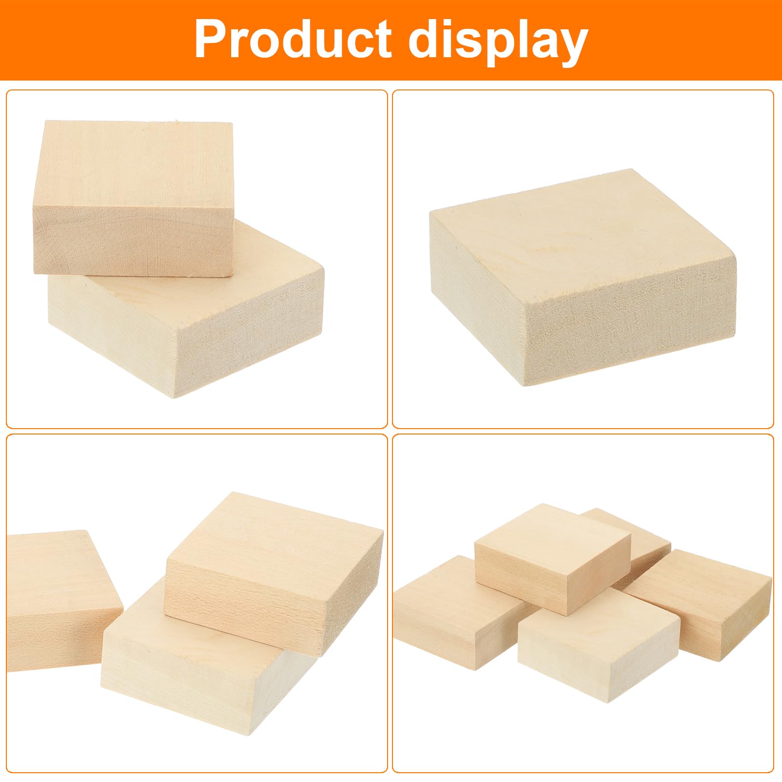 Aazon.co: 4 Pcs Basswood Carving Blocks, 2x2x2 Inch Whittling Bass
