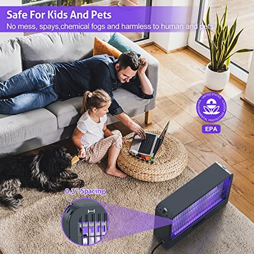 Electric Bug Zapper Indoor And Outdoor With 3500V Powerful Dual Grid - Mosquito Zapper With Remote, Fly Zapper, Uv Light Fly Trap Insect Killer For Patio Home Backyard Kitchen Camping, 2 Extra Blubs #TOP6