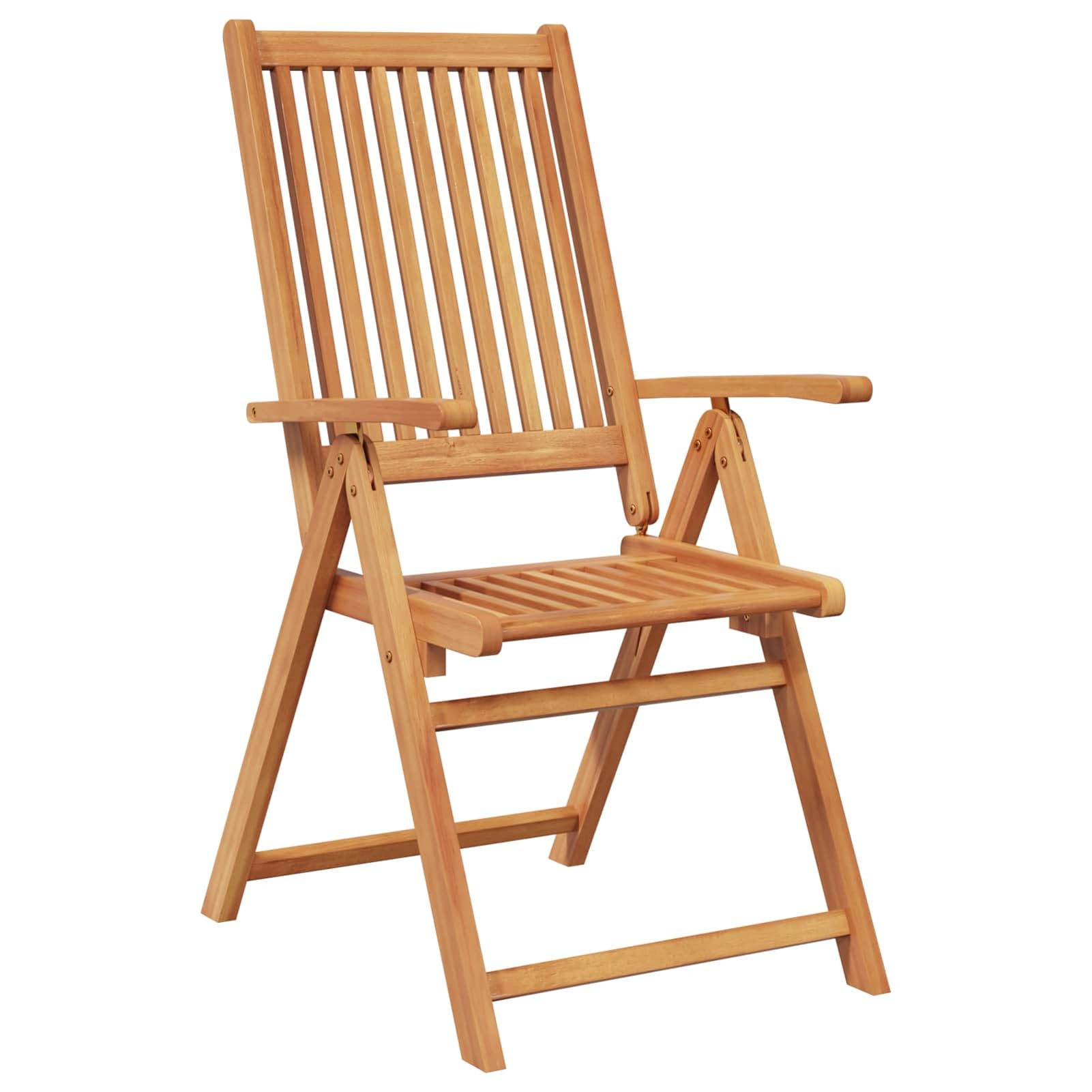 Homgoday Essgruppe für draußen mit Sonnenschirm 8 stk. 6-Sitzer, Massivholz Akazie, Anthrazit und Natur, ausziehbarer Tisch 200x100x74 cm, 5-fach verstellbare Stühle, UV-beständig, wetterfest, für Gar