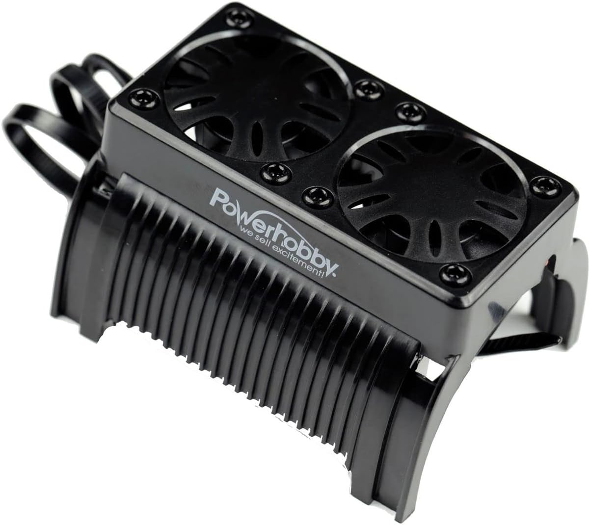 Powerhobby 1/5 Twin Motor Cooling/Heat Sink Fan with Housing 55mm : Fits Arrma Kraton/Outcast 8s Castle Creations 800KV / 1100kv Motor