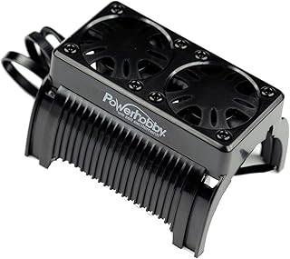 Powerhobby 1/5 Twin Motor Cooling/Heat Sink Fan with Housing 55mm : Fits Arrma Kraton/Outcast 8s Castle Creations 800KV / 1100kv Motor