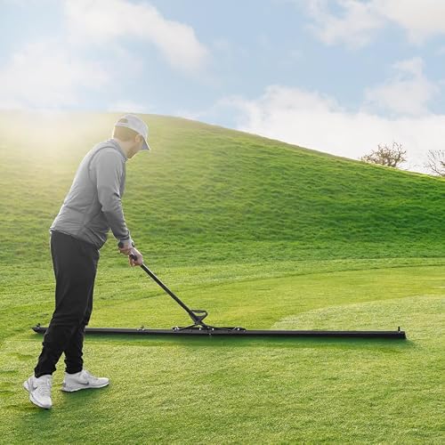 STADIUMMAX Folding Golf Course Dew Brush |10ft Wide Turf Maintenance Brush | Compact & Foldable Design for Easy Storage – Ideal for Golf Greens, Sports Fields, and Lawns
