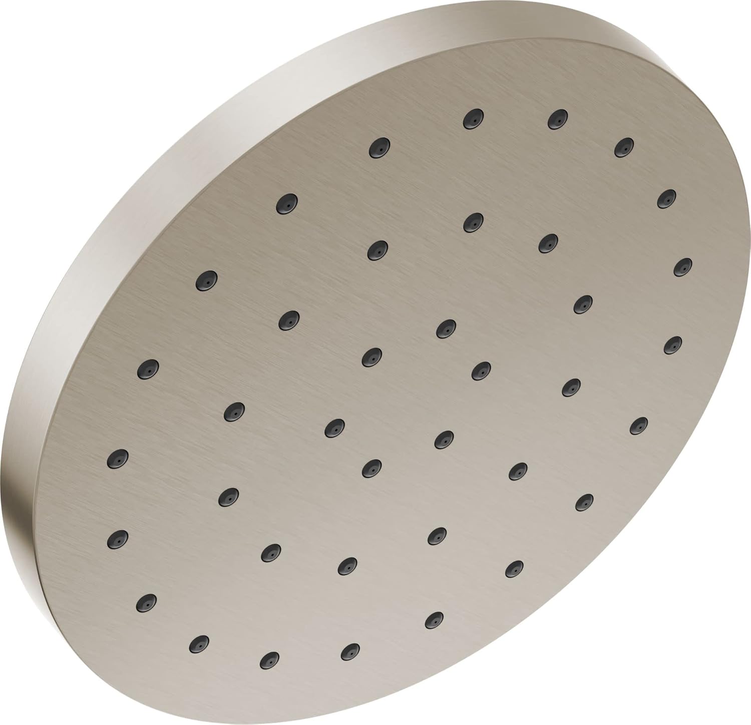 Delta 52160-25 Universal Showering 12" Round 2.5 GPM Single Function Rain Shower Head with H2Okinetic Technology - Lumicoat Stainless