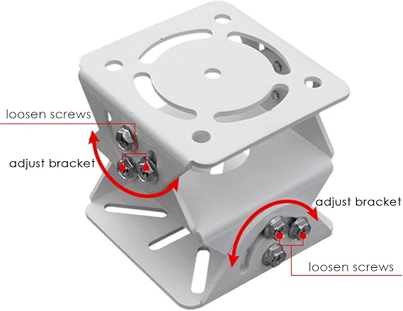 WiTi Universal Joint Mount for Security Camera, 3-Axis Bracket Adjustable Solid Metal Base,Connector Suitable for CCTV Cameras Installation Indoor and Outdoor