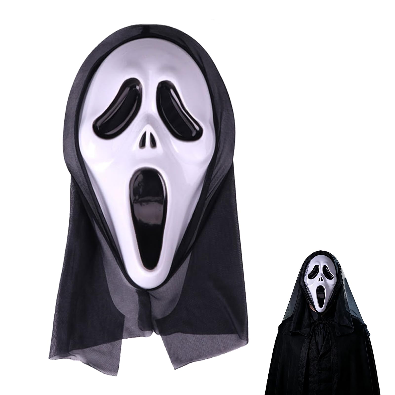 Halloween Horror Scream Mask, Perfect For Halloween Costume Parties