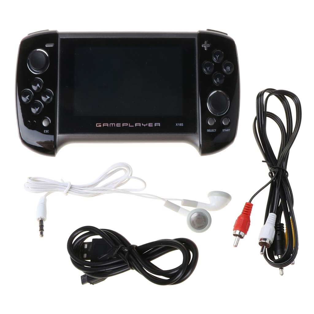 X18Plus Przenośna konsola do gier 4,3 cala duży ekran podwójny joystick 64-bitowe gry