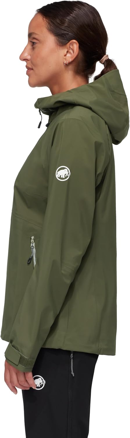 Mammut Womens Outdoor Hardshell Hooded Jacket, Waterproof and Breathable Rain Shell for Hiking and Everyday - Image 2
