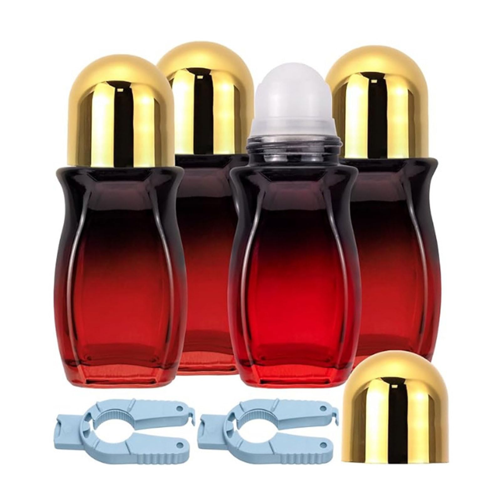 YROHGKPN Cosmetic Roller Container Travel Friendly 50ml Glass Bottles Leak Proof Design for Scent Cosmetics Cosmetic Container