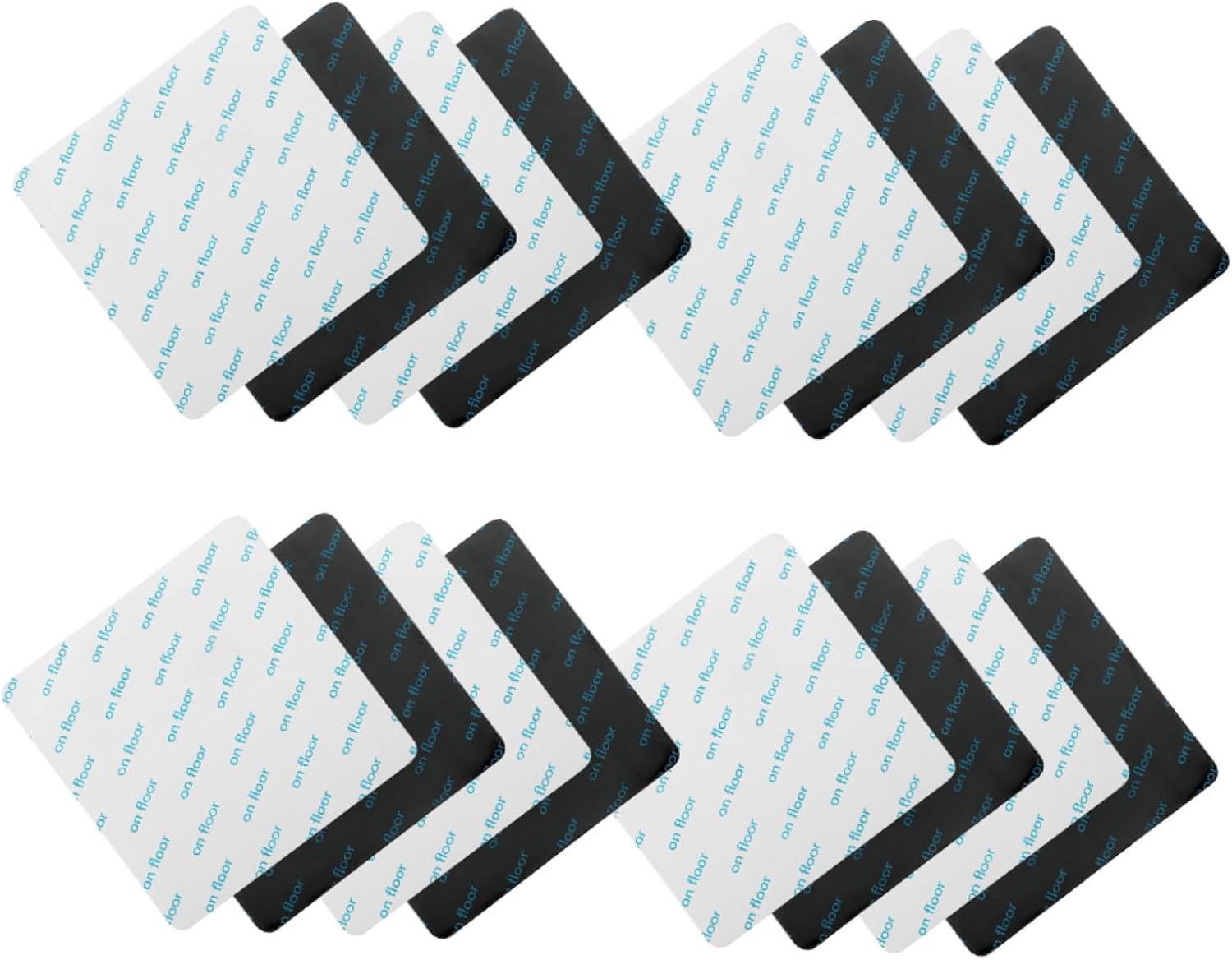 20pcs Rug Stickers for Wood Floor, PU Non Slip Grip Pads