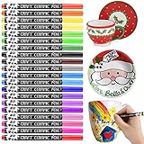 Pintura para Porcelana y Cerámica, RATEL 20 colores No tóxico Pintura de porcelana Rotuladores de pintura acrílica, Permanente Rotuladores para tazas de bricolaje, tazas, platos, cerámica, cerámica