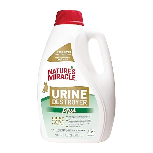 Nature's Miracle Cat Urine Destroyer Plus, Enzymatic Cleaner, 1 gal