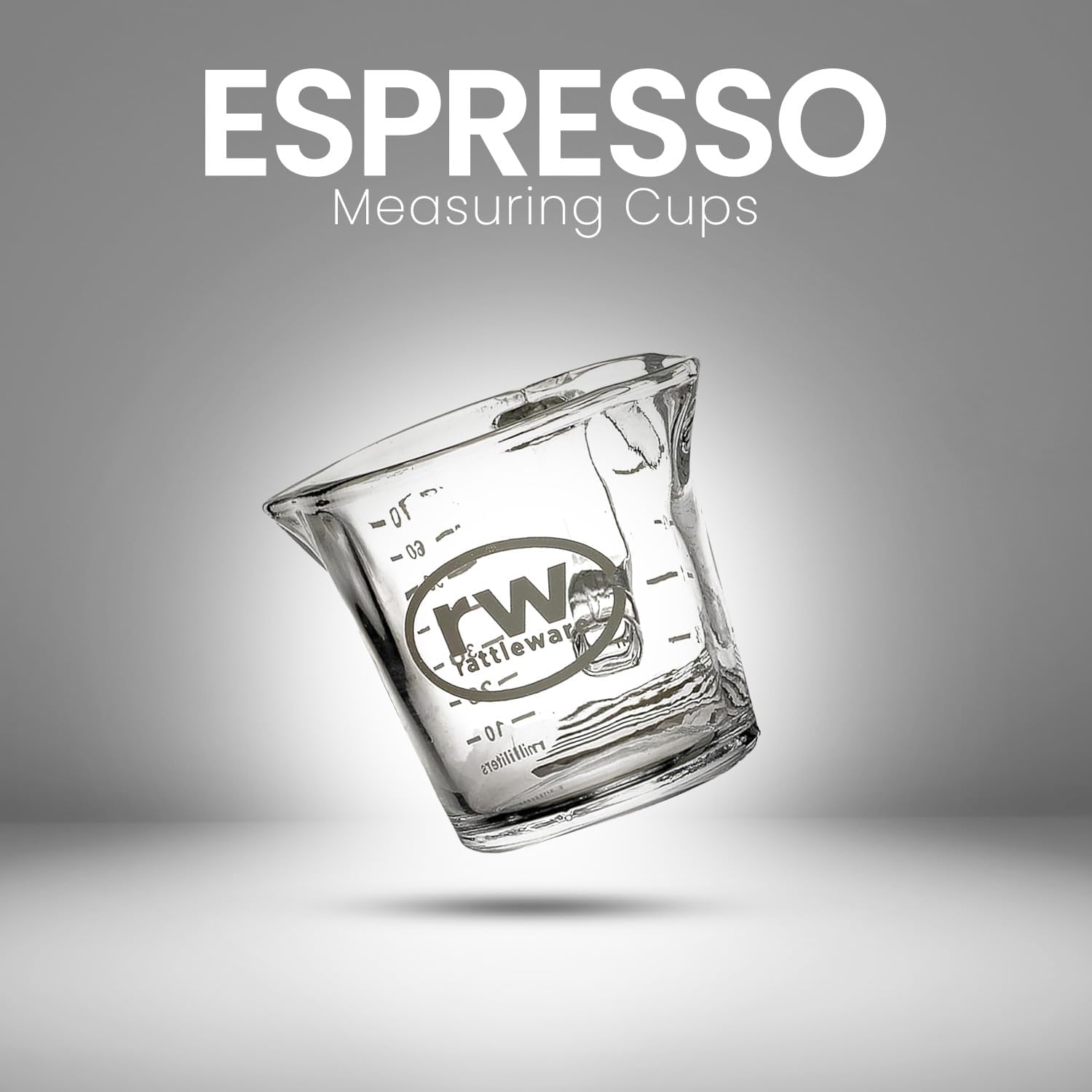 Rattleware 3 oz Espresso Shot Glass Pitcher – Double Spouted Genuine Barista Measuring Cup with White Graduations in ml & oz – High-Volume, Commercial-Grade for Swift Espresso Pouring & Precision - Image 3