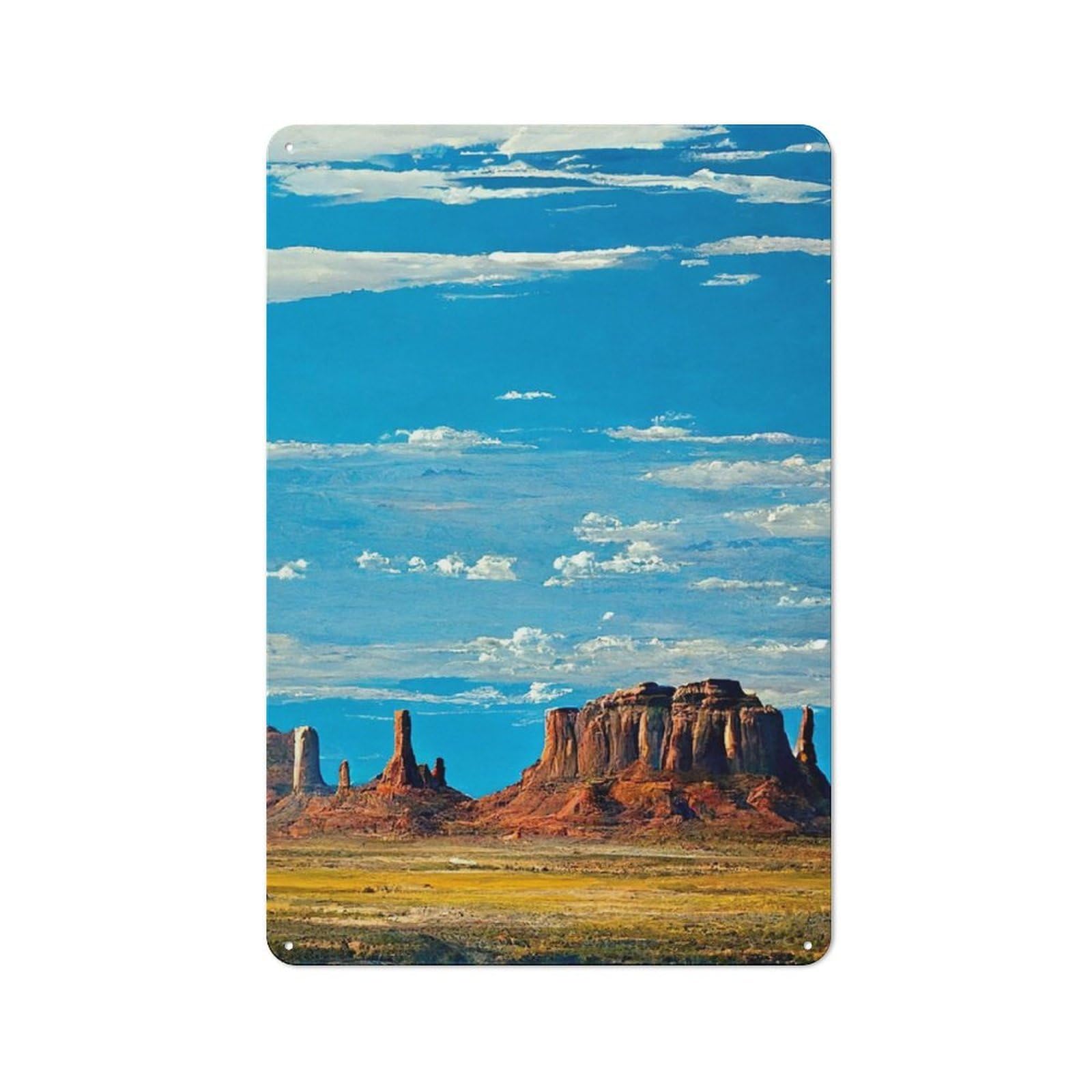 Junmoney Utah Skies Retro Metal Sign 30X20cm Featuring For Bar Or Restaurant, For Bar Decor Enthusiasts