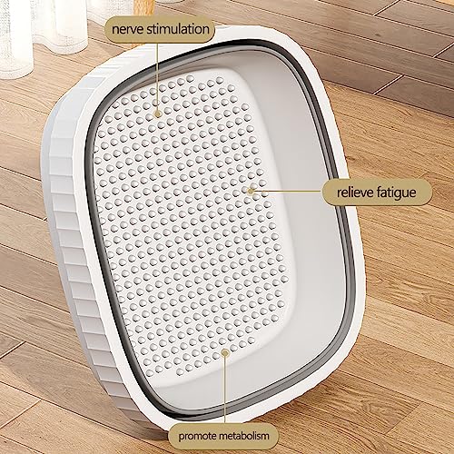 Bañera plegable para pies con masaje y pedal retráctil miniatura 3