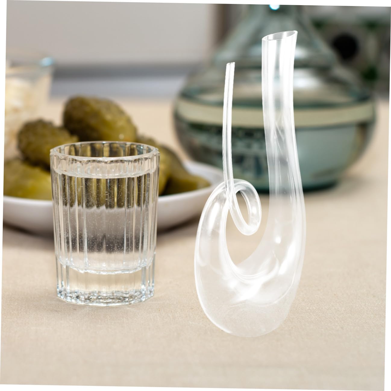 Caraffa Decanter in Vetro per Vino 1300ml dal Design Creativo