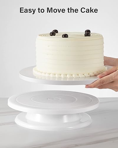 Miniatura 6 de Kootek Juego de 12 moldes redondos de 14 pulgadas, 14 pulgadas, base de cartón resistente de 12 pulgada de grosor para postres de boda y fiesta,