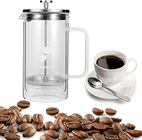 Prensa Francesa Flavors Parede Dupla Vidro Borossilicato 600ML