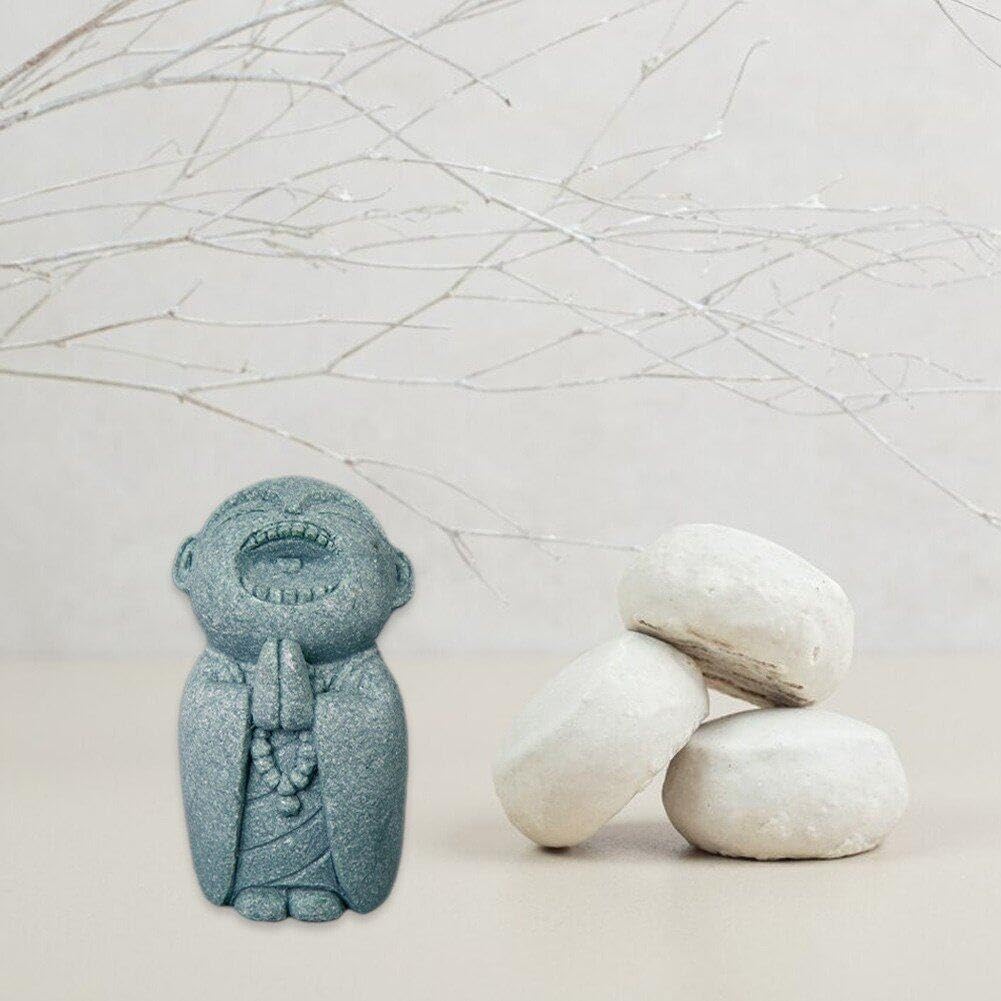 Amazon.co.jp: 仏像 お地蔵さん ミニ かわいい お地蔵様 笑顔 僧侶