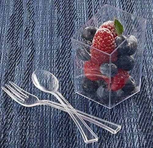 Miniatura 6 de Lillian tablesettings 48 cubiertos de plástico., tenedores, Transparente