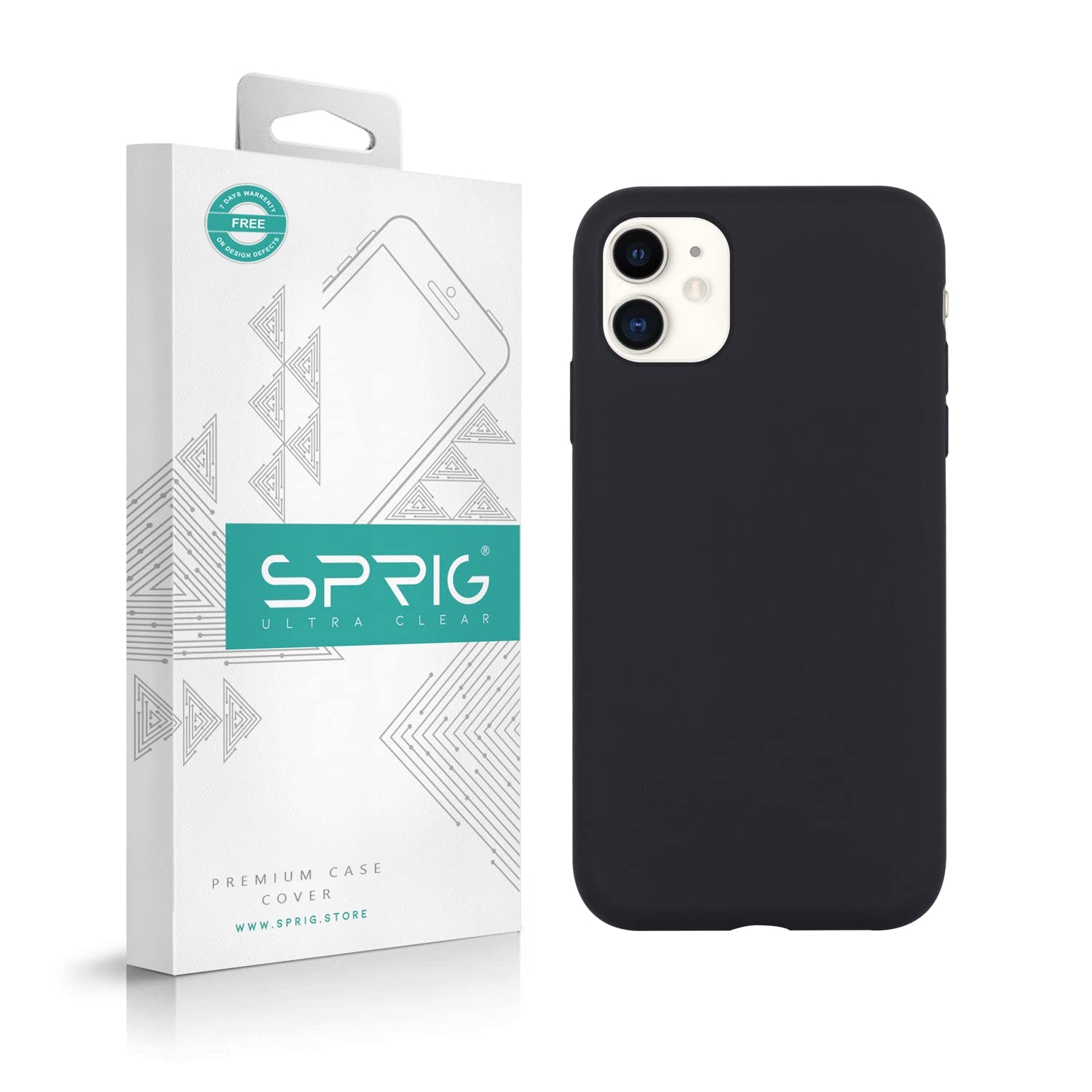 SPRIG Silicone Back Cover Case for iPhone 11 (Black) (B09GKWNMXT) Amazon Price History, Amazon Price Tracker