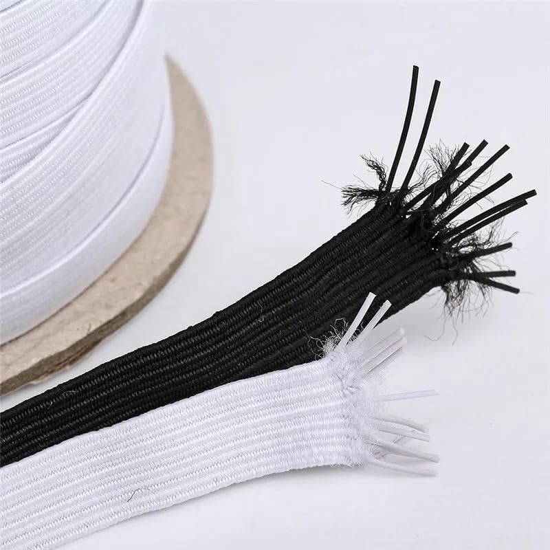 1 rollo de cinta elástica de licra de alta elasticidad de 3/6/8/10 mm para coser, accesorios de bricolaje para prendas de vestir, color, 10 mm, 100 yardas