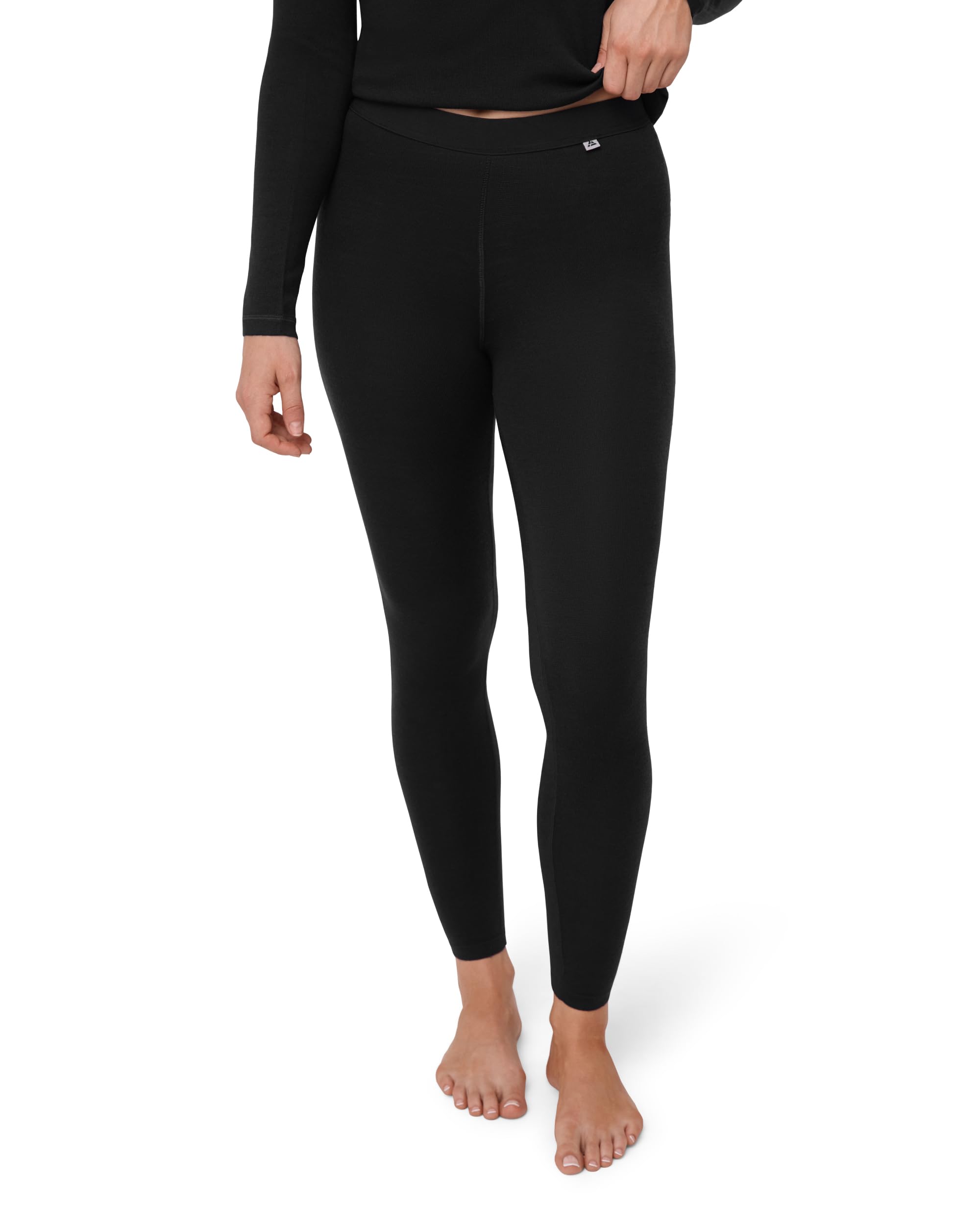 DANISH ENDURANCE Leggings Donna in Lana Merino, Pantaloni Termici, Pantacollant Invernali da Sci