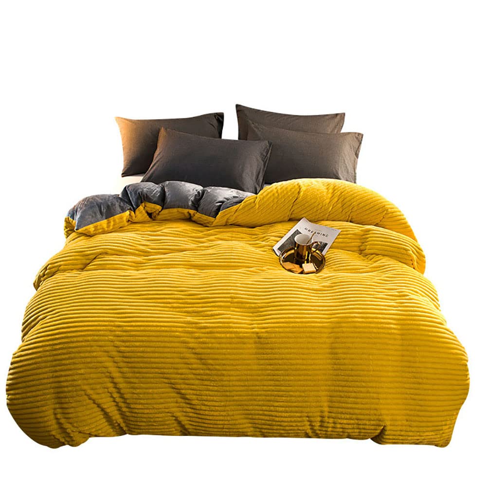 Couverture de courtepointe peluche haut de gamme couleur solide Queen
