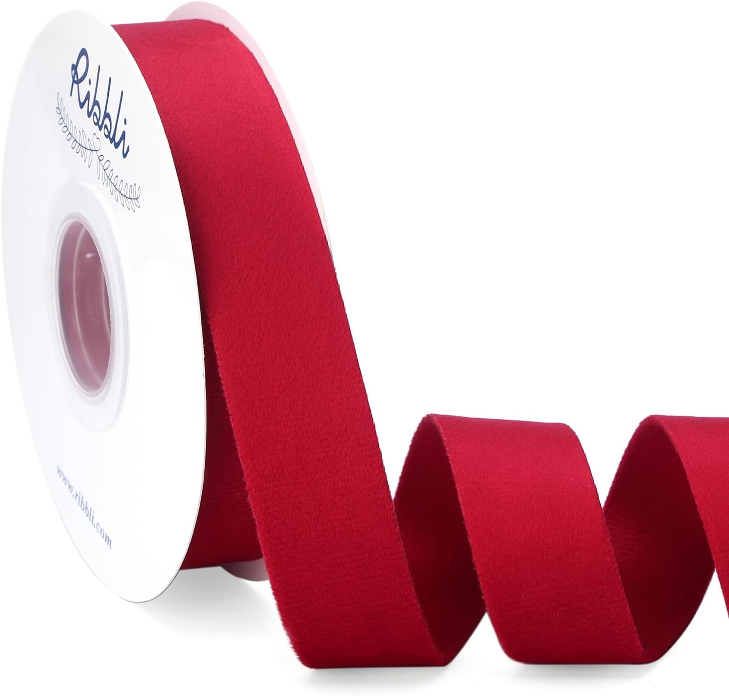 Amazon.com: Red Double Faced Velvet Ribbon 1 Inch, 10 Yards Velvet ...