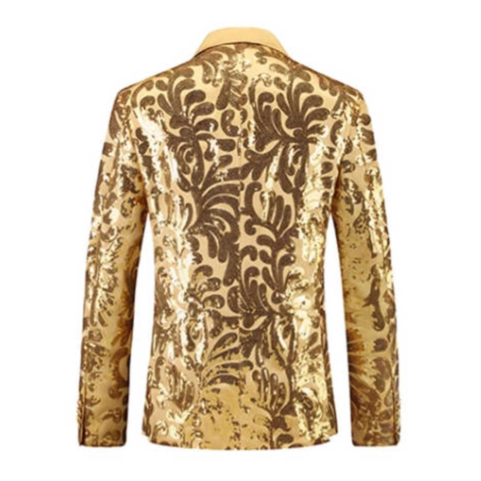 2025 Set Jacke + Hose Herren Mit Pailletten Goldenes Kleid Tanz Kleid Männlich Blazer Für Events Curvy Samt Hochzeit Moderne Kleidung Bequeme Prom Anzüge Arbeit Für Abend