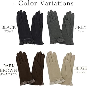 Amazon | [Laura Ashley] [ローラ アシュレイ] レディース手袋 裾